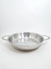 Belgique Stainless Steel Frying Saute Pan 8" Skillet Diameter W/ Double Handles Used. Price: $25.99.