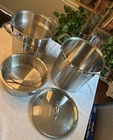 All-clad Stainless Steel 12 Qt Stock Pot W/pasta Strainer, Colander Lid Used. Price: $145.00.