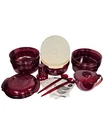 Vintage 19 Pieces Tupperware Microwave Cranberry Steamer Stack Baker's Set +more Open. Price: $134.99.