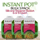 3PK Instant Pot Official Silicone Steamer Basket - Green Free Shipping ($8/EA) New. Price: $24.00.