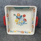The Pioneer Woman Mazie Square Baker 2QT Stoneware 8X8 Discontinued. Price: $39.99.