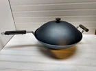 Calphalon 13" Skillet Wok Commercial Anodized Aluminum 5QT Fry Pan Saut Pot Lid Used. Price: $279.99.