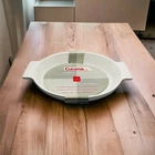 Cuisinart Chefs Classic White Oval Ceramic Casserole Dish 14" Stoneware Bakeware. Price: $35.00.