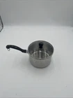2 Qt Farberware Impact Bonded Stainless Steel Pot Pan Glass Lid Even Heat New. Price: $19.99.