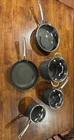 Calphalon Hard Anodized Aluminum Nonstick Cookware Set Used. Price: $75.00.