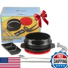 Captain Cranberry Korean Stone Pot Set (7-PIECE, 38.7OZ With Hot Grip), Ttuk New. Price: $62.21.