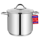 Bakken-swiss Deluxe 20-QUART Stainless Steel Stockpot W/tempered Glass See-th New. Price: $80.75.