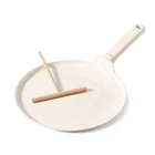 Sensarte 11 Inch Ceramic Crepe Pan With Spreader, White Nonstick Dosa New. Price: $19.99.