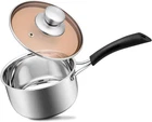 18/10 Stainless Steel Small Milk Pot With Glass Lid Heat-proo New. Price: $23.23.