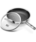 Roo Mena Non Stick Pan Hybrid Ceramic With Lid, 12 Inch Tri-ply Stainless Steel New. Price: $55.00.