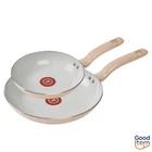 T-fal 8" And 10.5" Simply Cook Ceramic Fry Pan Beige: Nonstick, Even-heating New. Price: $32.99.