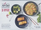 All-clad Hard Anodized Nonstick Fry Pan 3 Piece Set 8" 10" & 12" Open Box Sfk New. Price: $114.99.