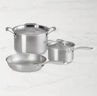 Creuset Essential Stainless-steel 5-PIECE Cookware New. Price: $153.00.