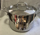 Cuisinart 8 Quart Stock Pot & Lid #766-24 Handle Stainless Steel W Cover Used. Price: $28.99.