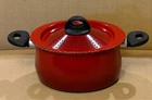 Bialetti Italian Essentials 5.5 Qt Oval Aluminum Pasta Pot Lock Strainer Lid Red Used. Price: $30.00.