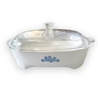 Corningware Blue Cornflower 68-8000 Small Square Casserole W/lid Montgomery Ward Used. Price: $27.43.