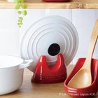 Le Creuset Lid Stand Multi-purpose Holder For Kitchen Tools Color White New. Price: $83.00.