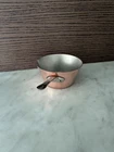 Mauviel M'mini Copper Splayed Sauce Pan With Pouring Spout, 0.15 Qt New. Price: $74.95.