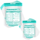 Zipper Microwave Steam Bags 100 Pack Reusable Cooking Pouch Medium Large New. Price: $32.16.