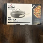 All-clad HA1 Hard Anodized Nonstick Saut Pan 4 Quart, Black New. Price: $145.00.