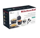 Kitchenaid Ceramic Forged Aluminum Safe Nonstick 10 Piece Set Black. New. Price: $144.99.