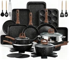 Pots And Pans Non Stick, 31 Piece Kitchen Induction Cookware & Bakeware Set, New. Price: $225.11.