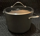 Calphalon / 8QT Stock Pot #808 Stainless Steel With Glass Lid Oven Safe Used. Price: $49.99.
