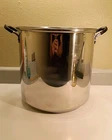 Tramontina 22 Qt Stainless Steel Stock Pot W/ No Lid Tri-ply Base Made Brazil Used. Price: $69.89.