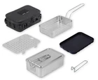 Kinox Stainless Steel Mess Tin Camping Cookware Set Pan Frying Basket Gear Bag New. Price: $187.88.