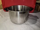 Revere Ware 6 Qt Stockpot Aluminum Disc Bottom Stainless Steel No Lid 00F Used. Price: $27.99.