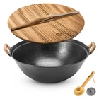 Wangyuanji 11.8 Round Bottom Cast Iron Wok - Small Traditional Pow For New. Price: $76.14.