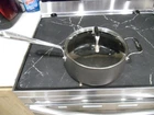 All-clad Hard Anodized Nonstick 3.5QT 3.3L Sauce Soup Pan Pot With Lid Used. Price: $39.99.