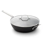 New Calphalon Hard-anodized Nonstick 12" Jumbo Frying Pan With Lid. Price: $79.95.