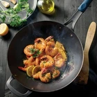 Tramontina 12.5" Carbon Steel Wok Pan Natural Oilfinish W/ Removable Grip New. Price: $34.99.