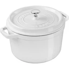 New Staub Deep Cocotte Cast Iron Enamel Dutch Oven White France. Price: $239.00.