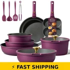 Carote 21PCS Nonstick Cookware Set - Gold And Purple New. Price: $265.99.