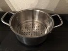 Cuisinart Steamer Insert 8.5" Stainless Steel Colander Handles Strainer V17882 Used. Price: $15.99.