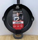 Bobby Flay 10-INCH Cast Iron Frypan Green Pan, Pre-seasoned, 6 Lbs, New. Price: $35.95.