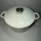 Cuisinart 3QT Black Enamel Cast Iron Dutch Oven Roaster C1630-20 Pot W/ Lid New. Price: $40.00.