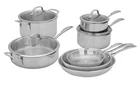 Henckels 11-PIECE Stainless Steel Tri-ply Clad Cookware Set New. Price: $189.99.