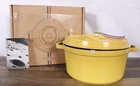Staub Cast Iron Round Cocotte, Dutch Oven, 7-QUART, Serves 7-8, Made In France New. Price: $189.99.
