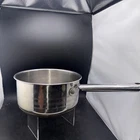 Ekco Eterna 2 Qt 18/10 Stainless Steel Saucepan Pot Long Handle Made China Used. Price: $15.00.