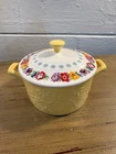The Pioneer Woman Floral Medley Mini Casserole Dish With Lid Stoneware Yellow Used. Price: $9.99.