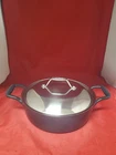 All-clad Cast Iron Pot Enameled Brasier Dutch Oven W/ Ss Lid 4QT New. Price: $149.99.