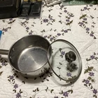 Wolfgang Puck 3 Qt Stainless Steel Saucepan W/ Lid, Long Handle Silver Used. Price: $20.00.