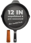 Classic Cast Iron Skillet 12 Inch Pfas, Naturally Non-stick German-eng... New. Price: $79.51.