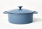 5.5QT Enamel Dutch Oven Blue - Figmint New. Price: $60.00.