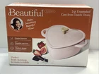Dutch Oven Cast Enamel Heart Non-stick Pink Champagne 2 Quart Beautiful New. Price: $25.00.