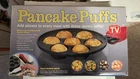 Cast Iron 7 Pancake Puffs Seen Tv Non-stick New In Box. Price: $20.00.