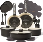 Carote 21-PIECE Ceramic Cookware Set, Nonstick Pots And Pans With Detachable New. Price: $96.86.